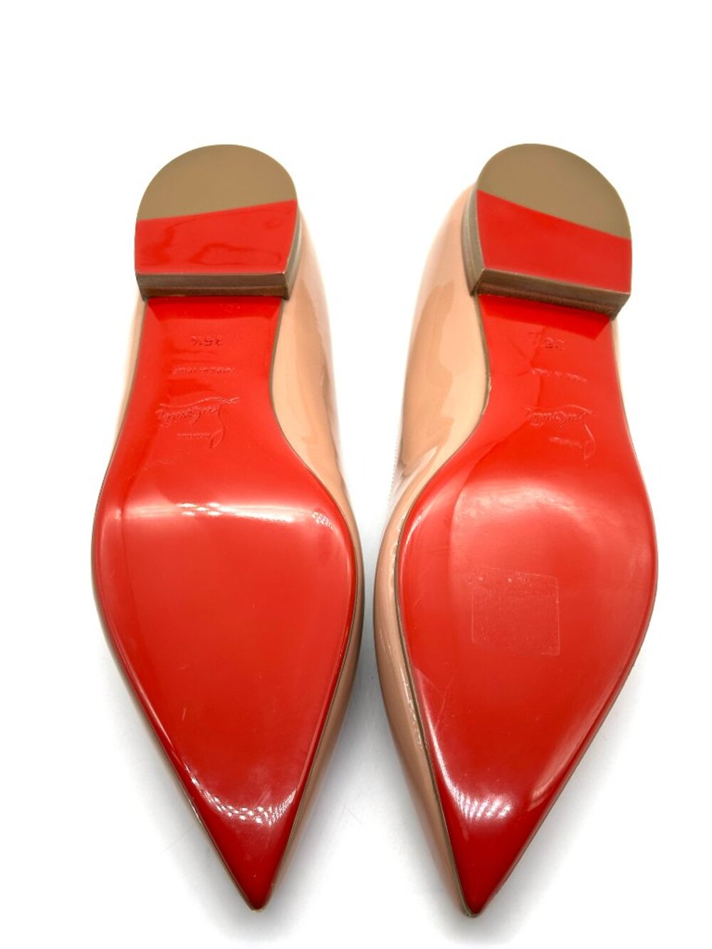 Christian Louboutin HOT CHICKITA Scallop Patent Ballerina Flat Shoes - Picture 11 of 16